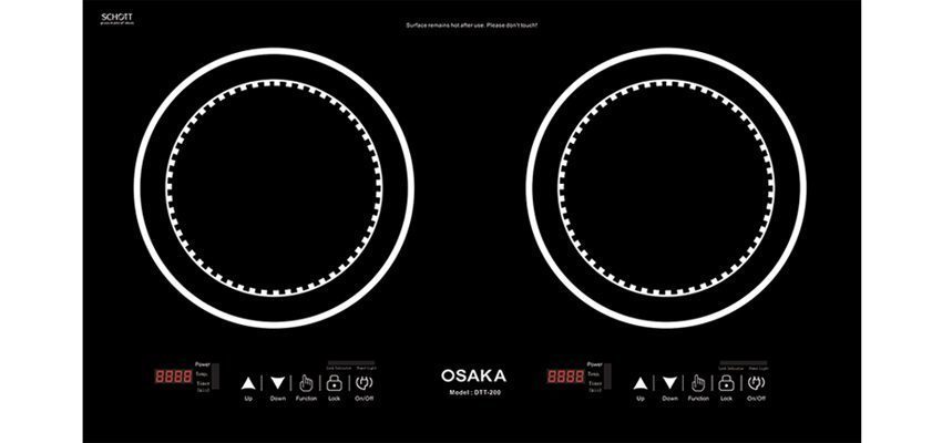 Bếp điện từ đôi Osaka DTT200 - Hàng chính hãng