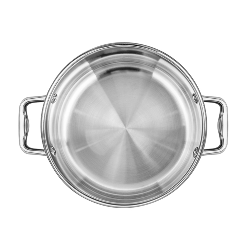 Bộ nồi inox liền khối Elmich Trimax ECO EL-8002 size 16, 20, 22, lẩu xào 28cm - Hàng chính hãng
