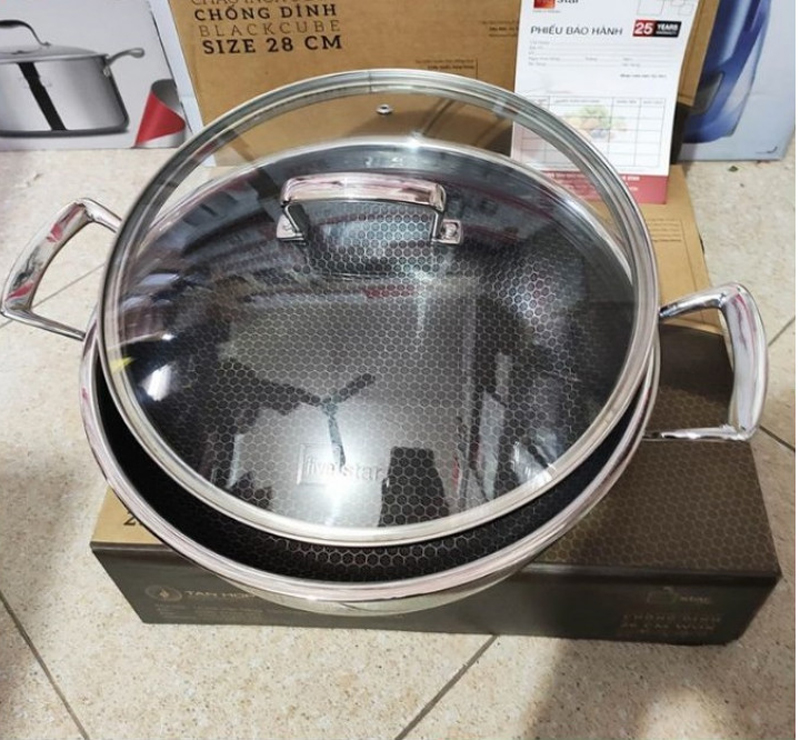 Chảo chống dính Fivestar Blackcube FPC28005 (28cm) - Hàng chính hãng