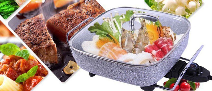 Chảo lẩu điện đá hoa cương Samsung HS-SS02 - Hàng chính hãng