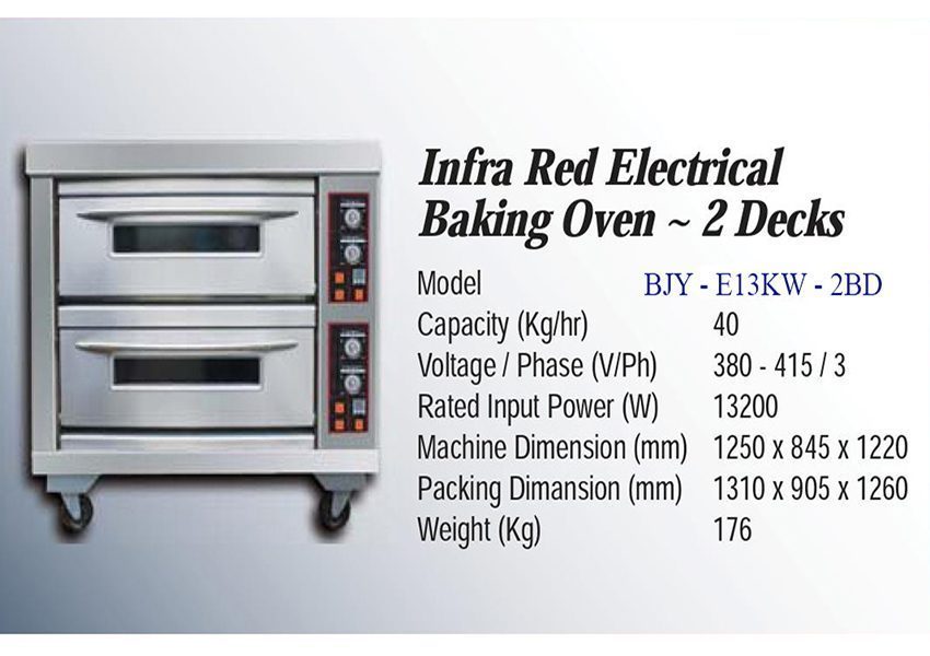 Lò Nướng Điện 2 Tầng 4 Khay Berjaya BJY-E13KW-2BD - Hàng chính hãng