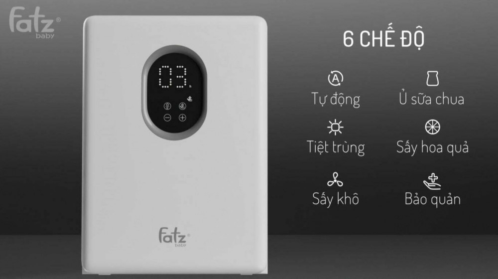 Máy tiệt trùng sấy khô UVC LED Fatzbaby FB4733BT - Hàng chính hãng