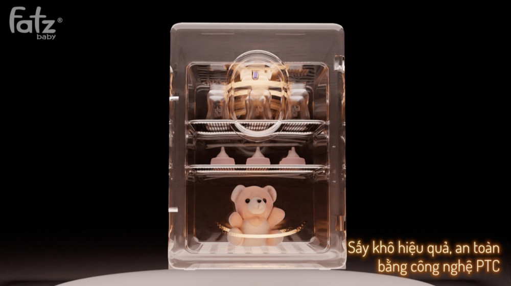 Máy tiệt trùng sấy khô UVC LED Fatzbaby FB4733BT - Hàng chính hãng