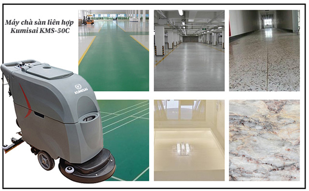 Máy chà sàn liên hợp Kumisai KMS-50C - Hàng chính hãng