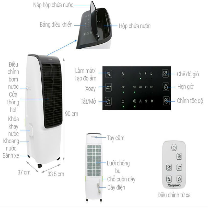 Máy làm mát không khí Kangaroo KG50F20 - Hàng chính hãng