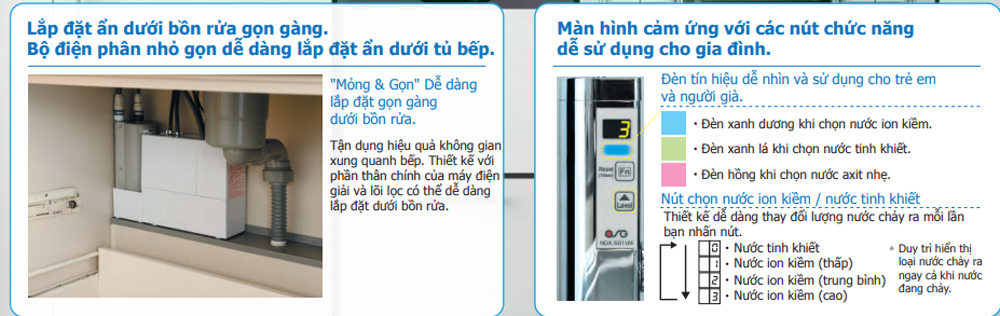 Máy lọc nước ion kiềm OSG NDX-501LM - Hàng chính hãng