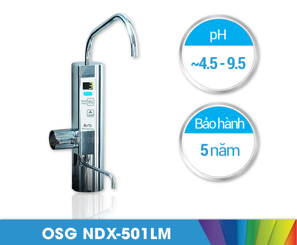 Máy lọc nước ion kiềm OSG NDX-501LM - Hàng chính hãng