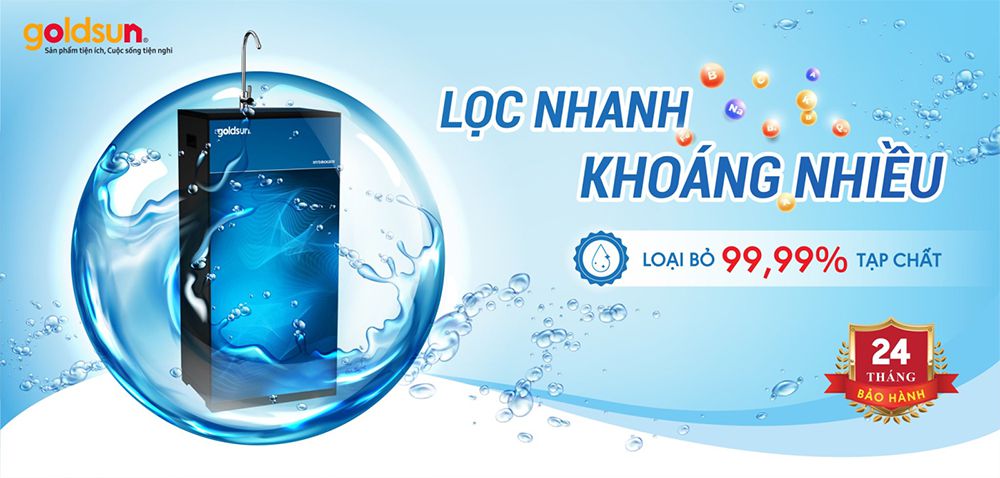 Máy lọc nước 11 lõi RO Goldsun FA1802(G) - Hàng chính hãng