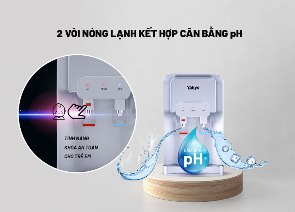 Máy lọc nước nóng lạnh Yakyo TP-820Y - Hàng chính hãng