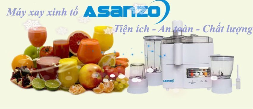 Máy xay ép đa năng Asanzo BF-400S - Hàng chính hãng