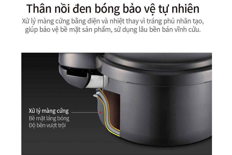 Nồi áp suất nhôm PoongNyun BMPC-10 (5.5 lít) - Hàng chính hãng
