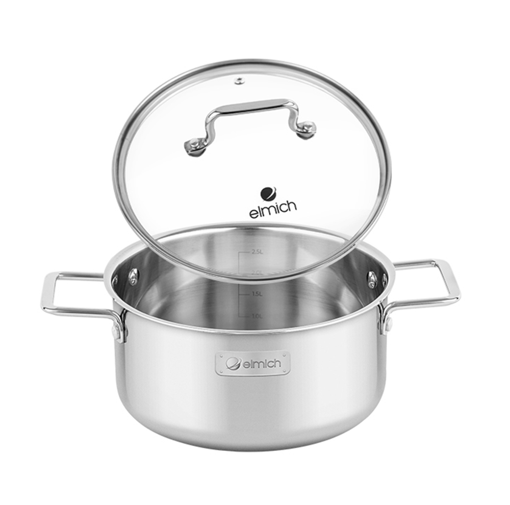Nồi inox liền khối Elmich Trimax XR EL-3839 size 16cm - Hàng chính hãng