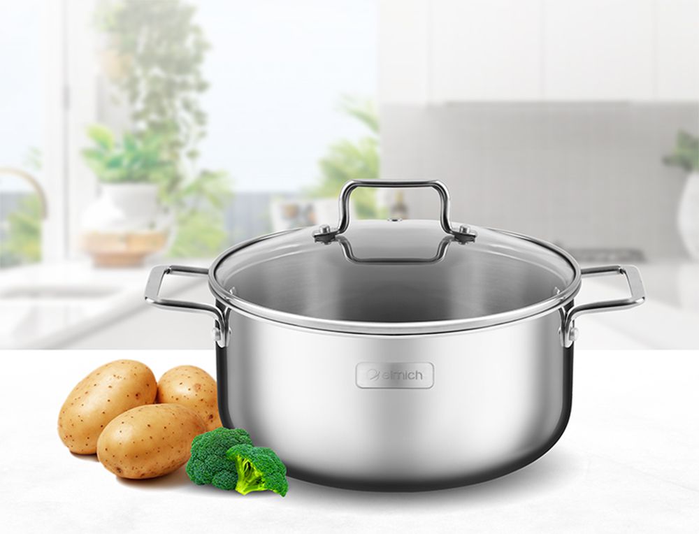 Nồi inox liền khối Elmich Trimax XR EL-3841 size 20cm - Hàng chính hãng