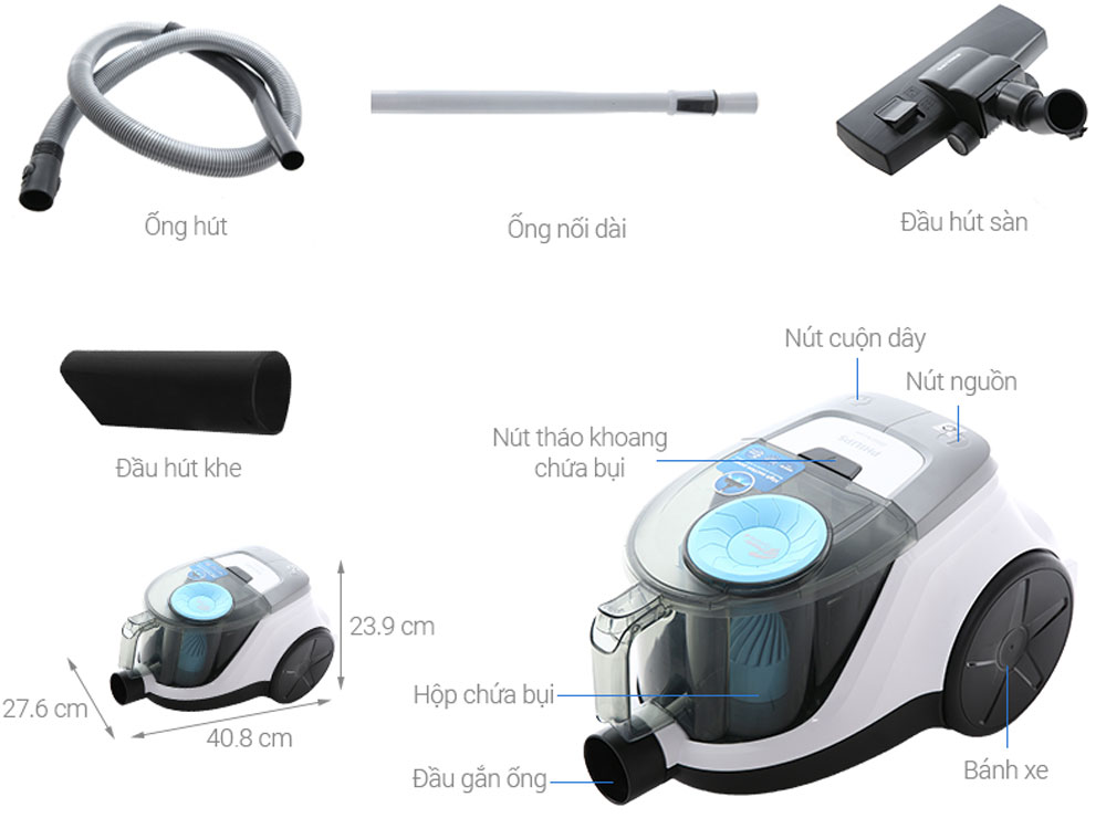 Máy hút bụi Philips XB2023/01 - Hàng chính hãng