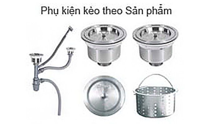 Chậu rửa chén 2 hộc 2 cánh Gorlde GD-5426 - Hàng chính hãng
