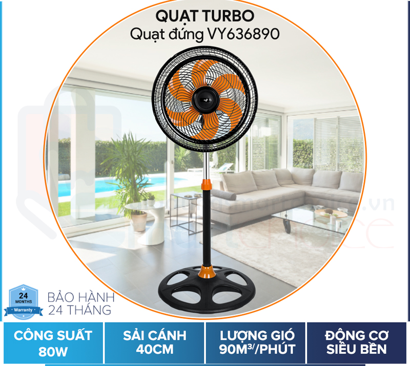 Quạt đứng Asia VY639890 - Hàng chính hãng