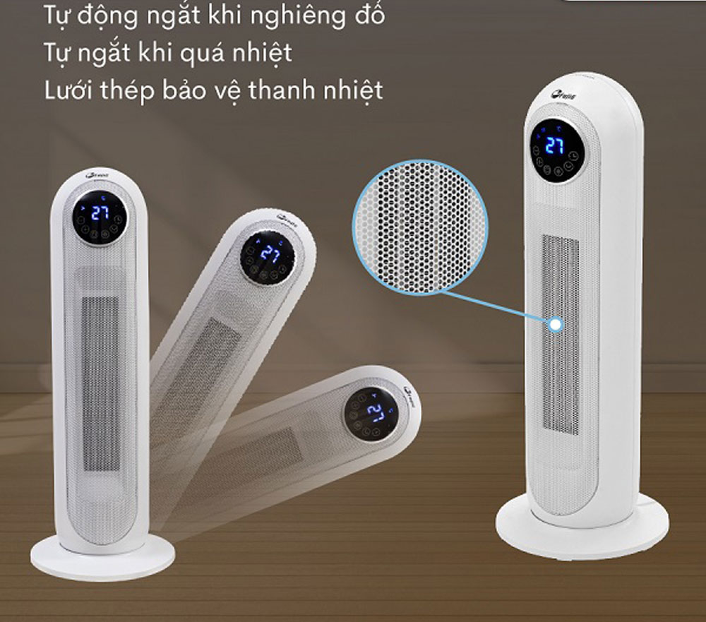 Quạt sưởi gốm Ceramic để sàn FujiE CH-2300 - Hàng chính hãng