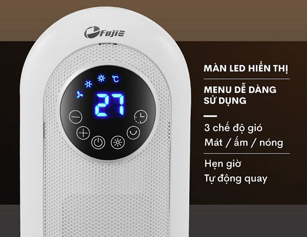 Quạt sưởi gốm Ceramic để sàn FujiE CH-2300 - Hàng chính hãng