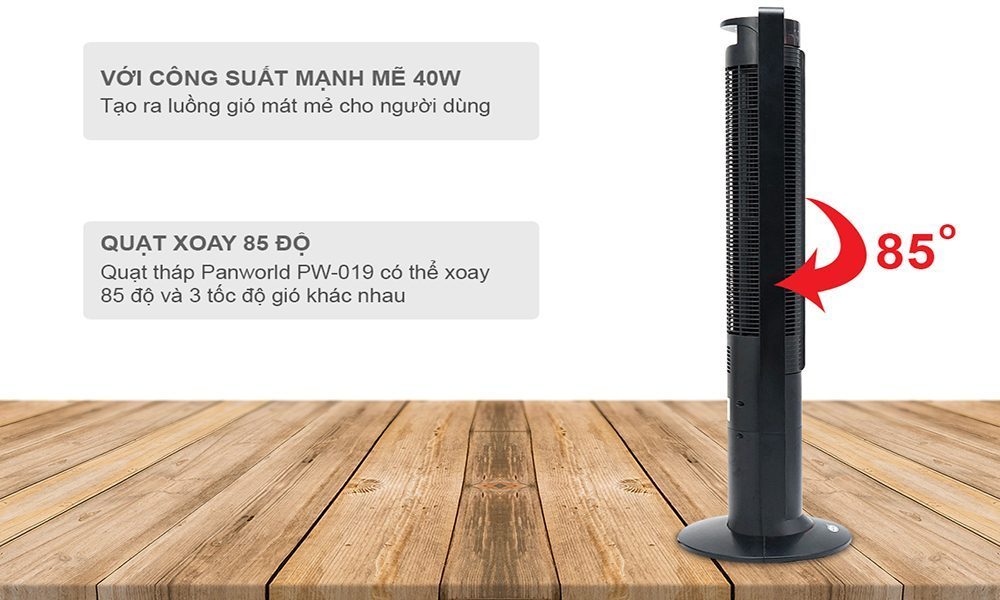 Quạt tháp cao cấp Panworld PW-019H - Hàng chính hãng
