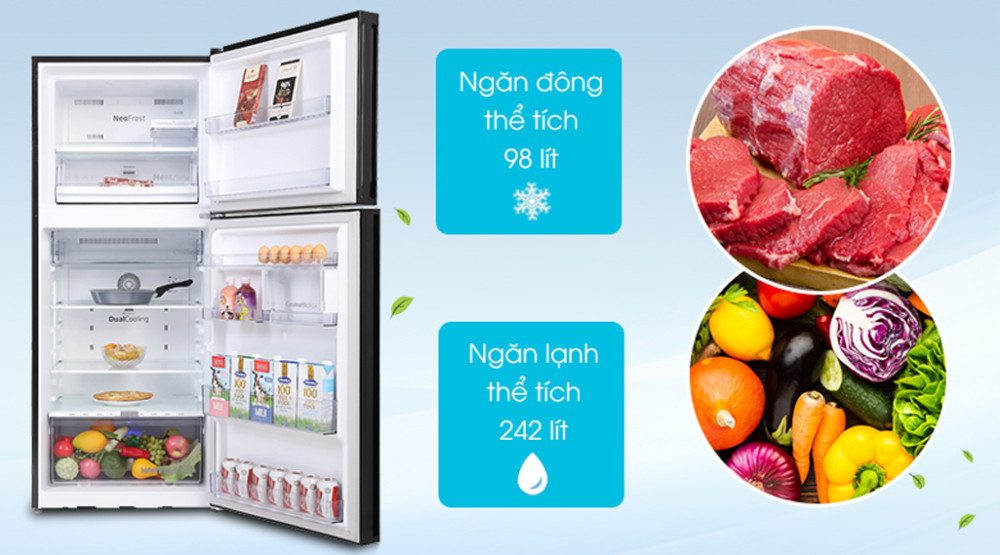 Tủ lạnh Beko inverter 340 lít RDNT371I50VGB - Hàng chính hãng