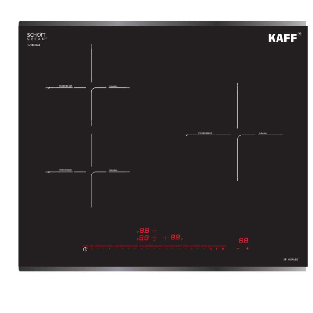 Bếp 3 vùng nấu Kaff KF-HI5468SI (Made in Germany) - Hàng chính hãng