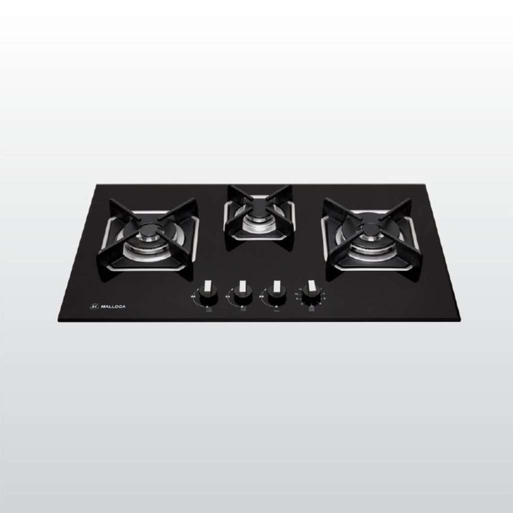 Bếp gas ba âm kính Malloca AS 9603B - Hàng chính hãng