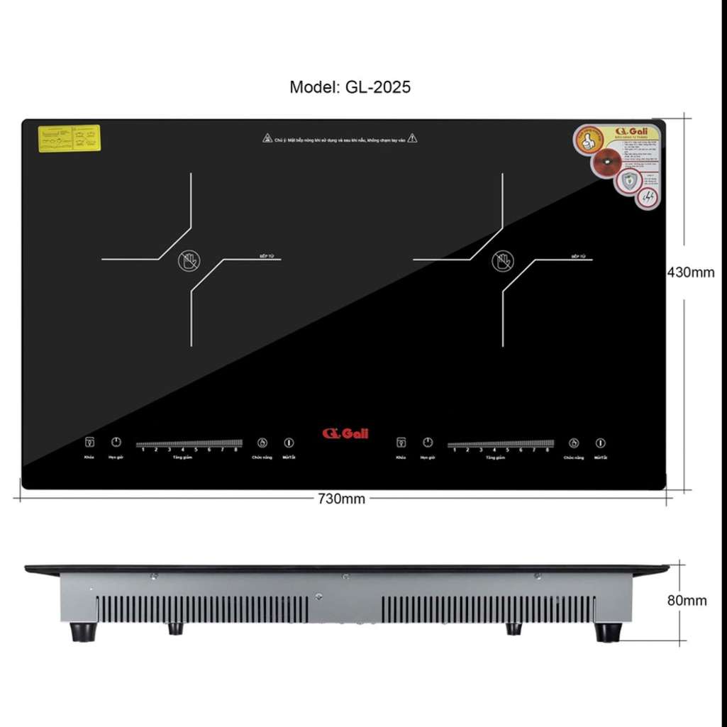 Bếp từ đôi Gali GL-2025 - Hàng chính hãng
