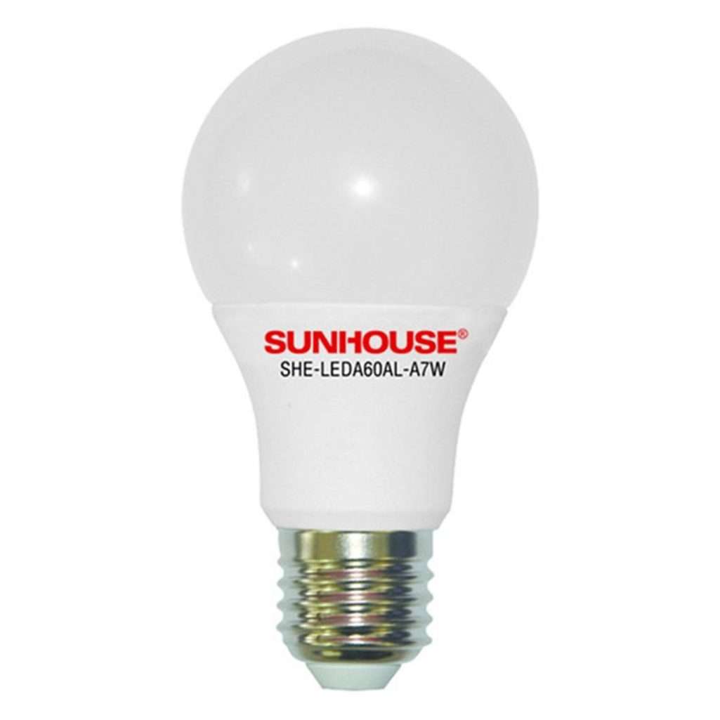 Bộ đèn led thân nhôm Sunhouse SHE-LEDA60AL-A7W - Hàng chính hãng