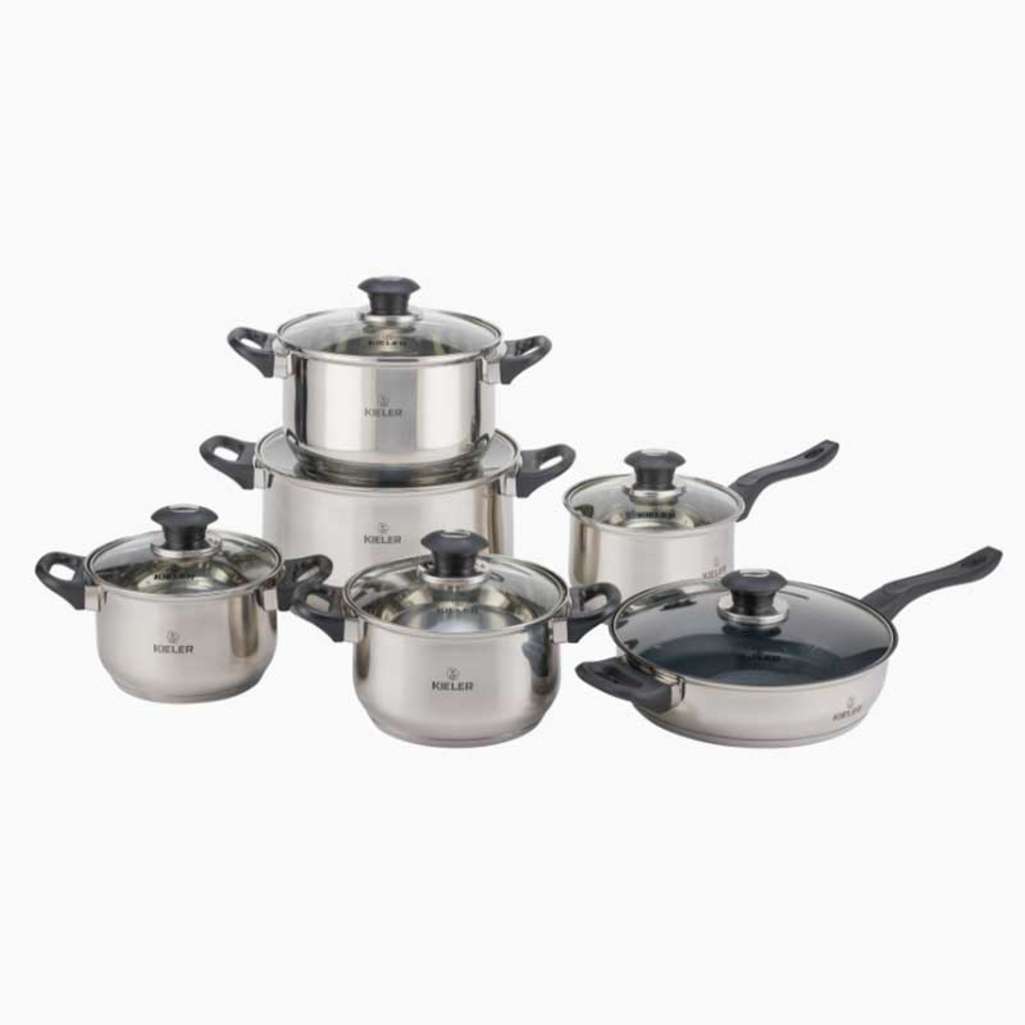 Bộ nồi chảo inox 6 món cao cấp Kieler RW1222 - Hàng chính hãng
