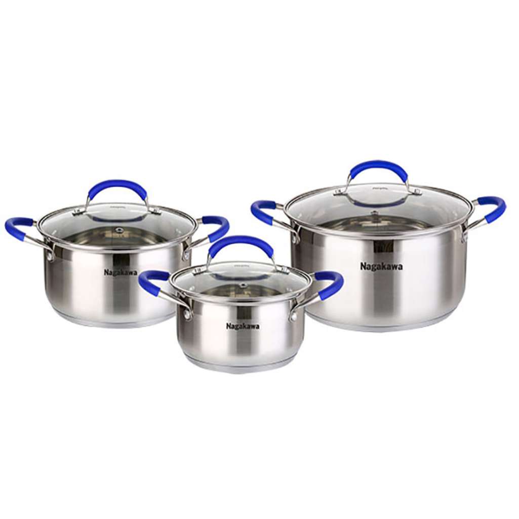 Bộ nồi inox 5 đáy Nagakawa NAG1302 - Hàng chính hãng