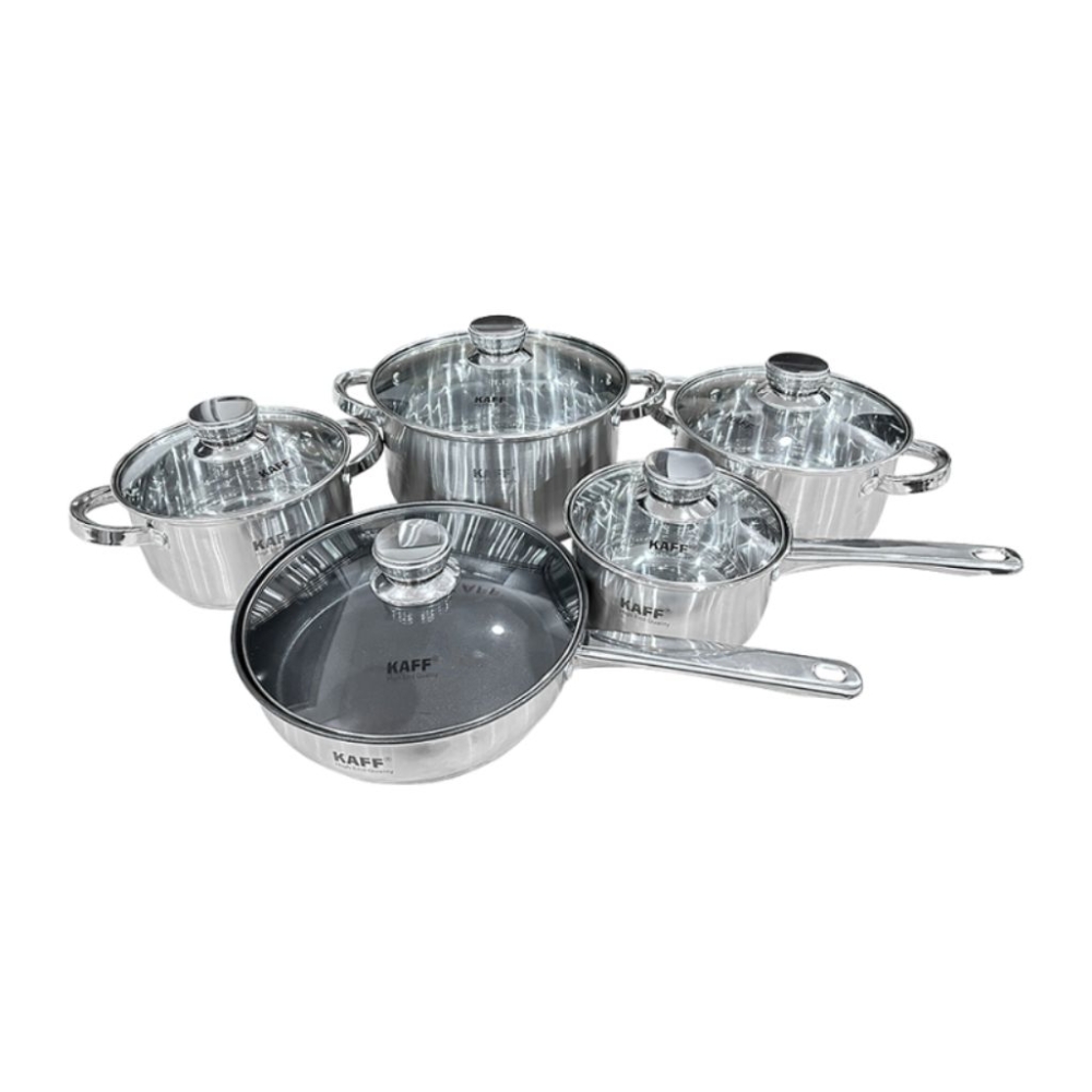 Bộ nồi inox 5 món Kaff KF-ST005FR - Hàng chính hãng