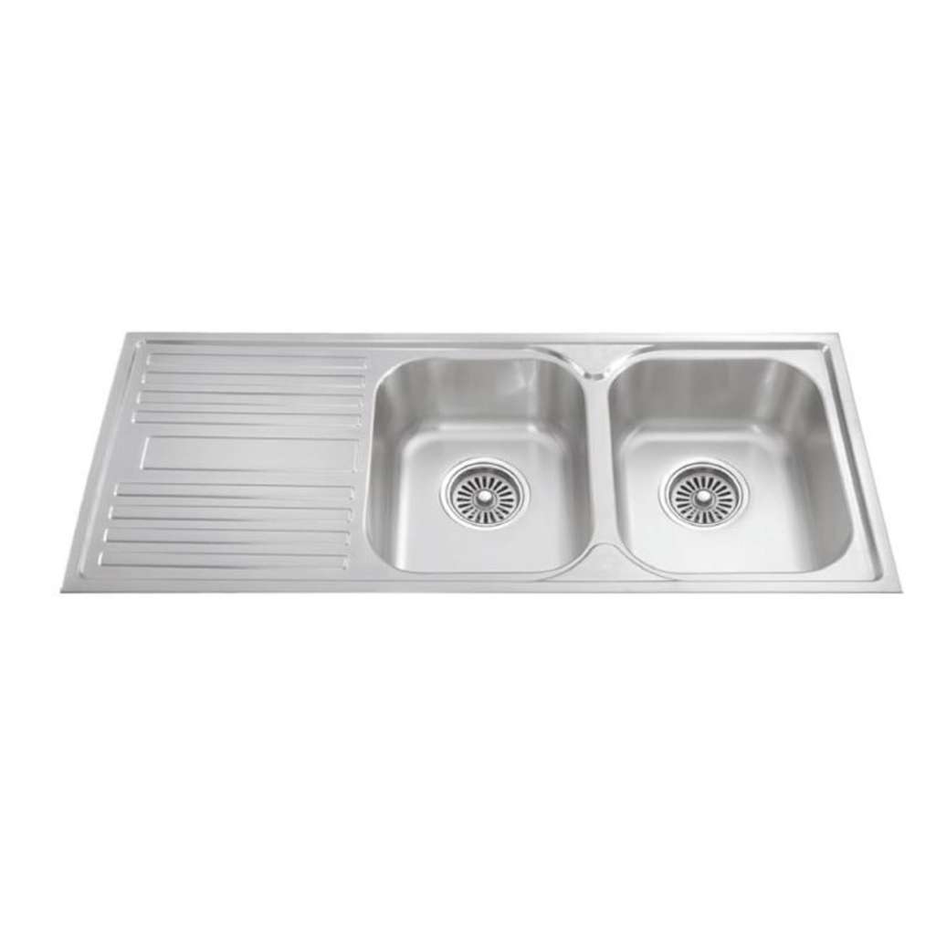 Chậu rửa chén 2 ngăn Malloca MS-1025L NEW - Hàng chính hãng