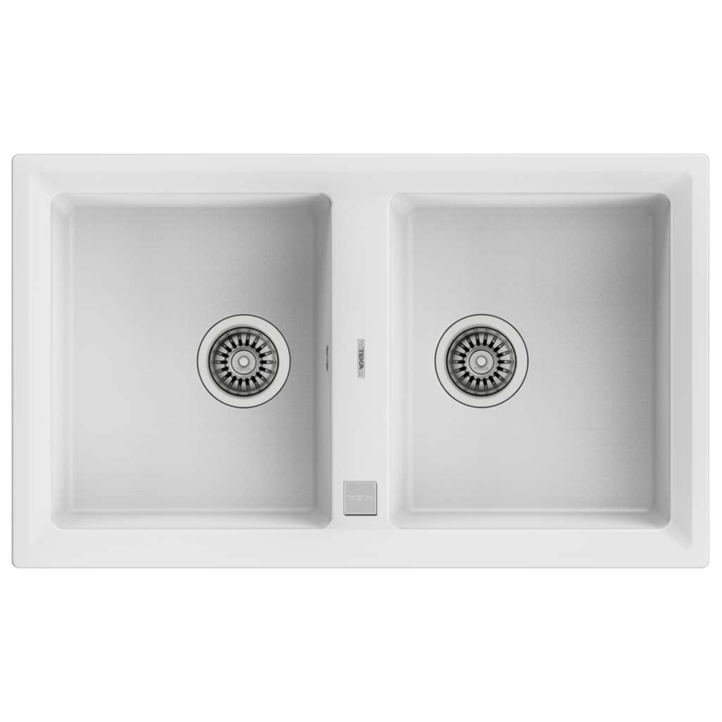 Chậu rửa chén Teka STONE 90 B-TG 2B White - Hàng chính hãng