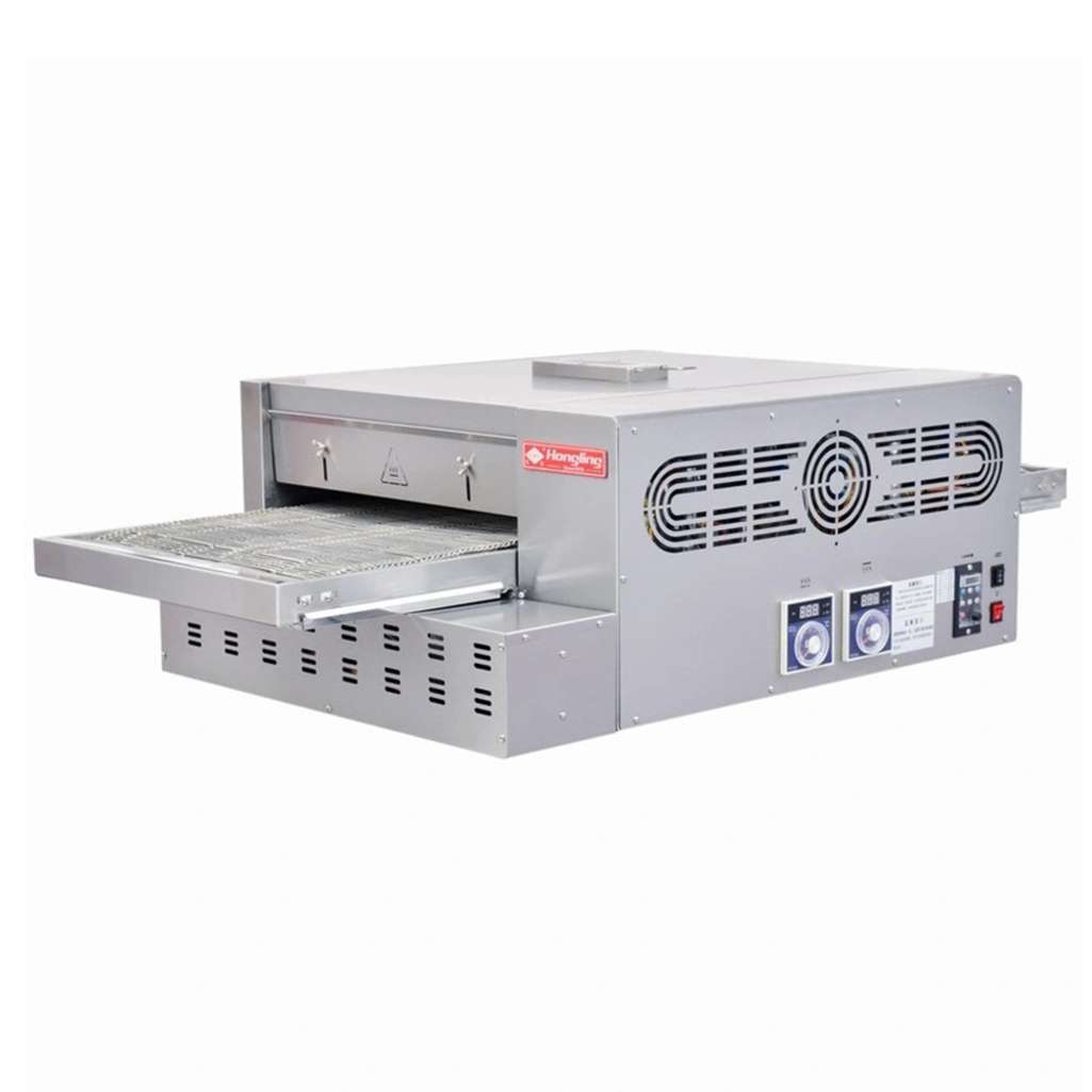 Lò nướng pizza băng chuyền dùng gas Hongling PZG-18 - Hàng chính hãng