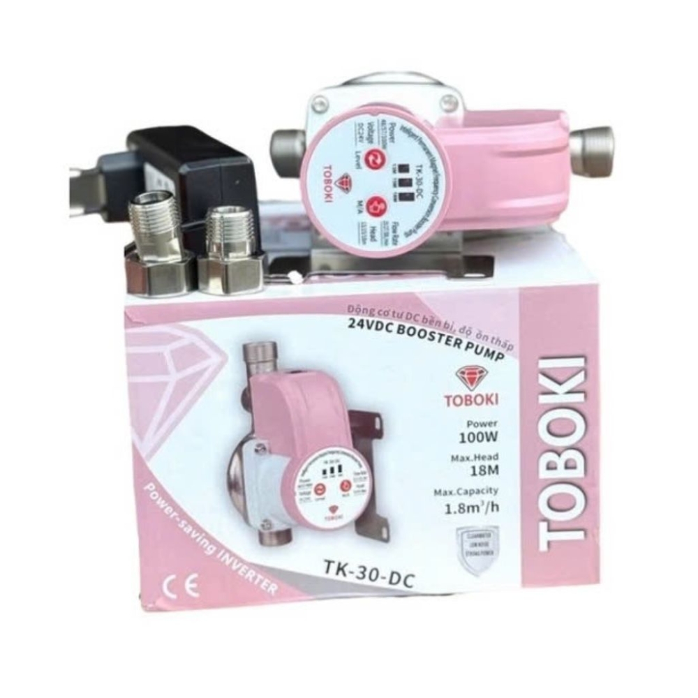 Máy bơm tăng áp mini Toboki TK-30-DC - Hàng chính hãng