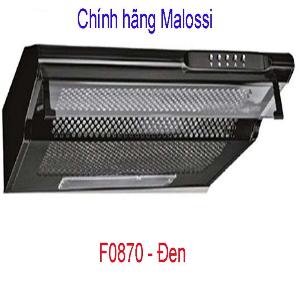Máy hút mùi Malossi F0870 - Đen - Hàng chính hãng