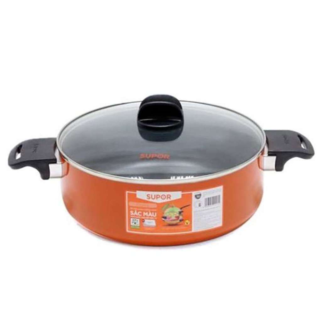 Nồi canh chống dính đáy từ sắc màu Supor S08A26IH - Hàng chính hãng