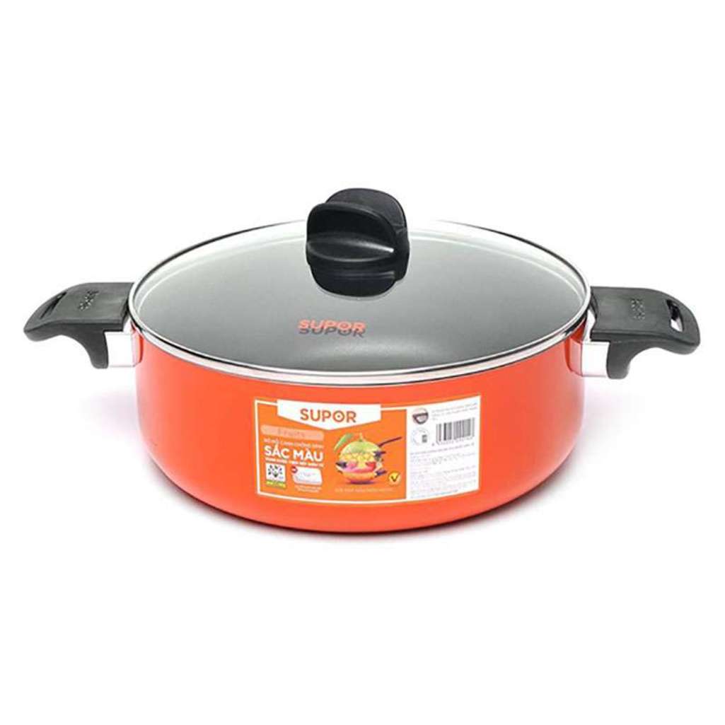 Nồi canh chống dính sắc màu Supor S08A26 - Hàng chính hãng