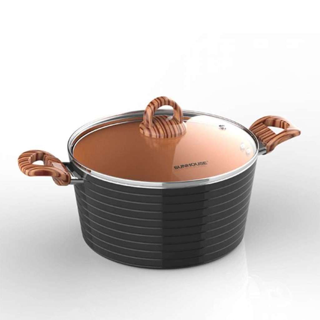 Nồi Ceramic đáy từ Sunhouse SHG2018MCA - Hàng chính hãng