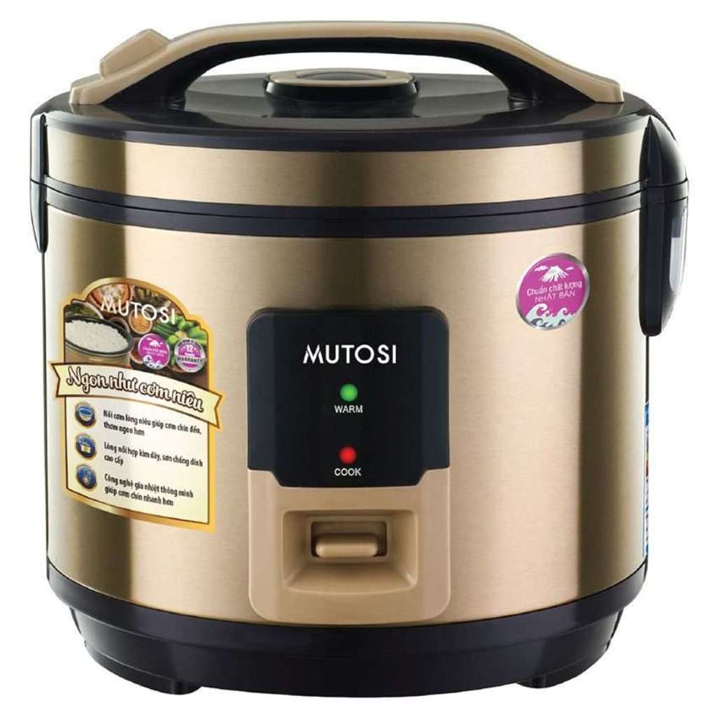 Nồi cơm điện nắp gài Mutosi MR36 - Hàng chính hãng