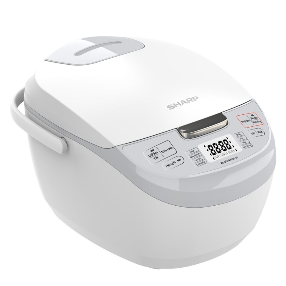 Nồi cơm điện tử 1.8L Sharp KS-COM192EV-GY - Hàng chính hãng