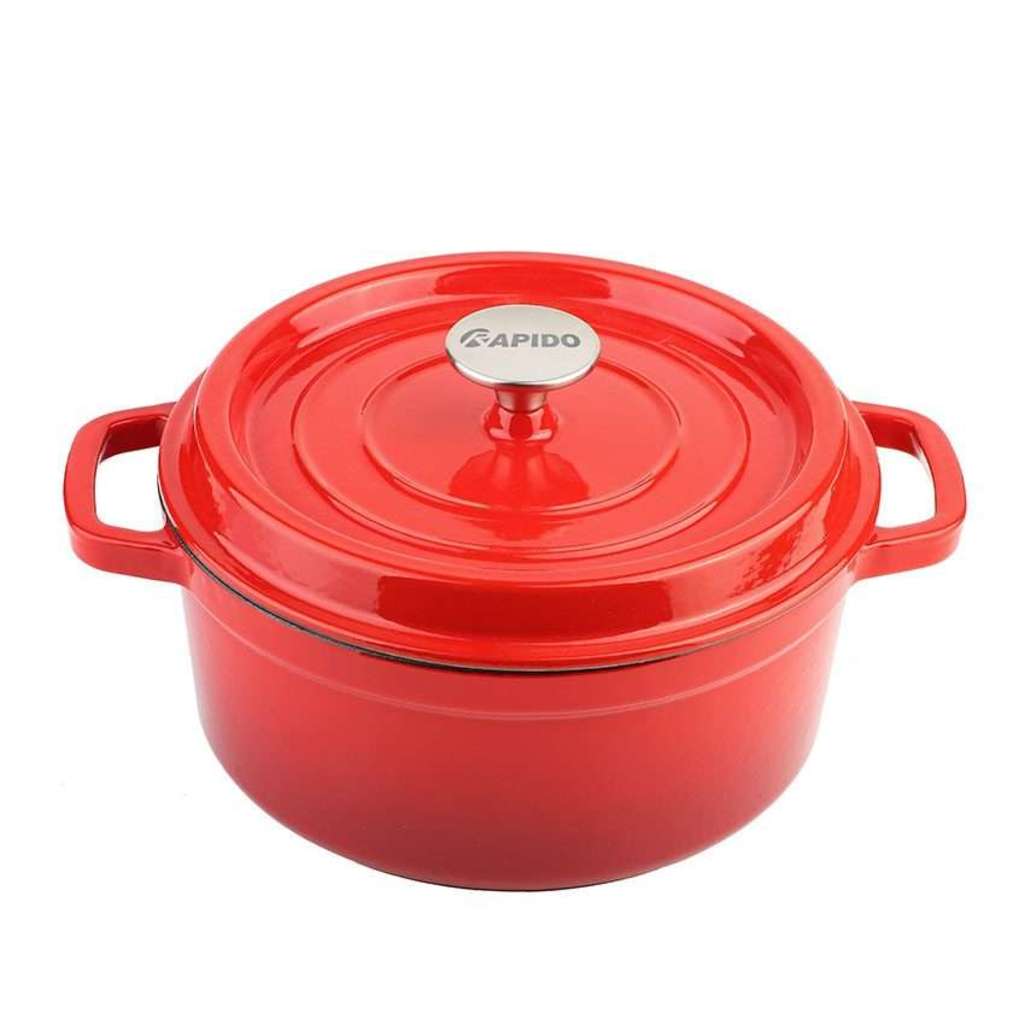 Nồi gang đúc 20cm Rapido RK20-RD - Hàng chính hãng