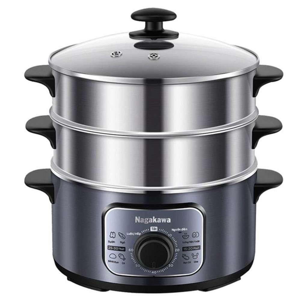 Nồi hấp điện đa năng Nagakawa NAG3310 - Hàng chính hãng