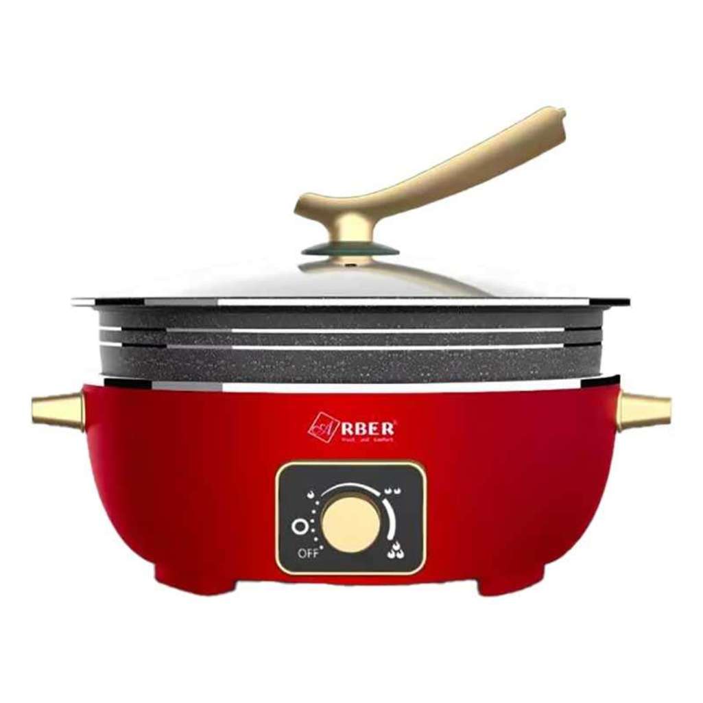 Nồi lẩu nướng đa năng Arber HH06LRED - Hàng chính hãng