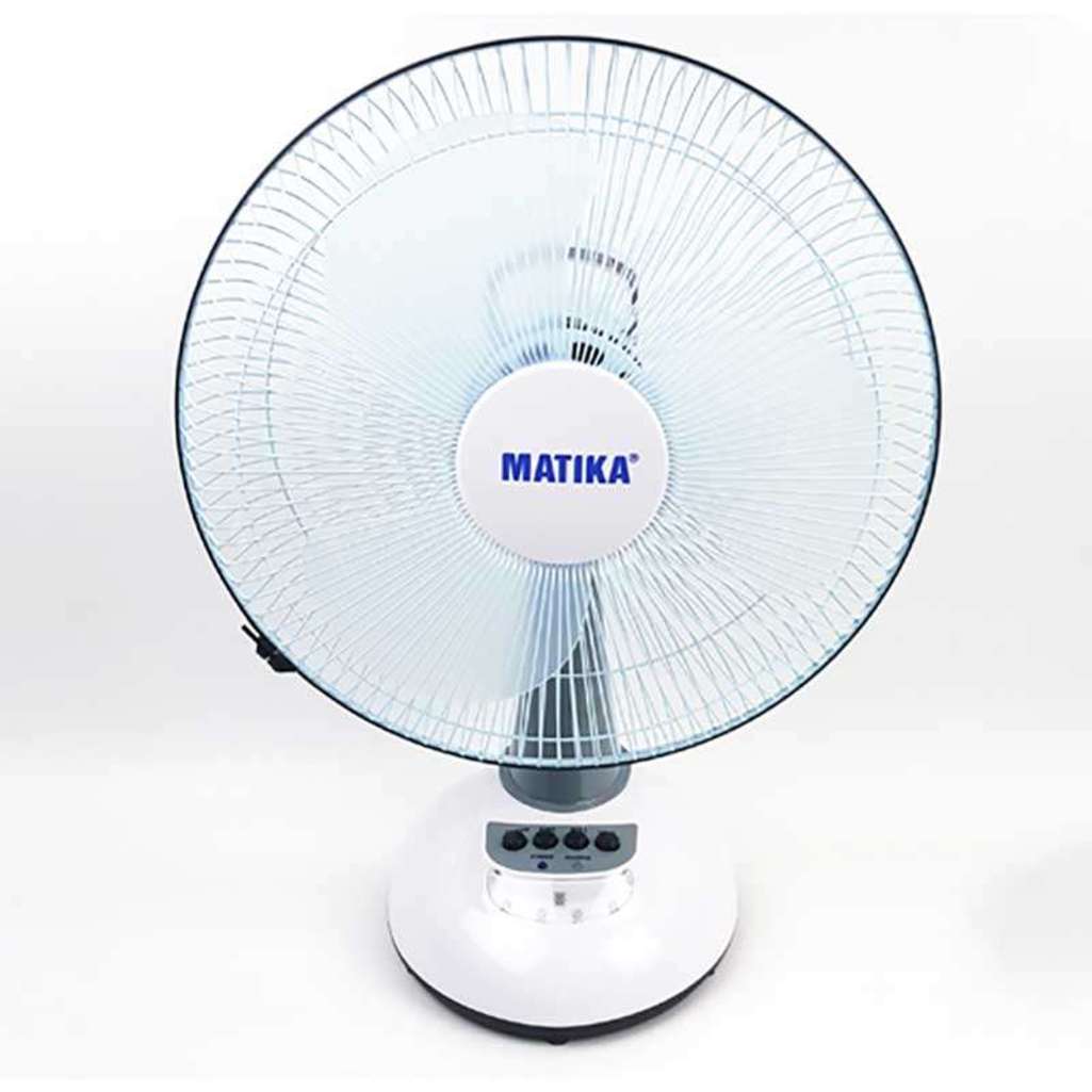 Quạt sạc tích điện Matika MTK-6314 - Hàng chính hãng