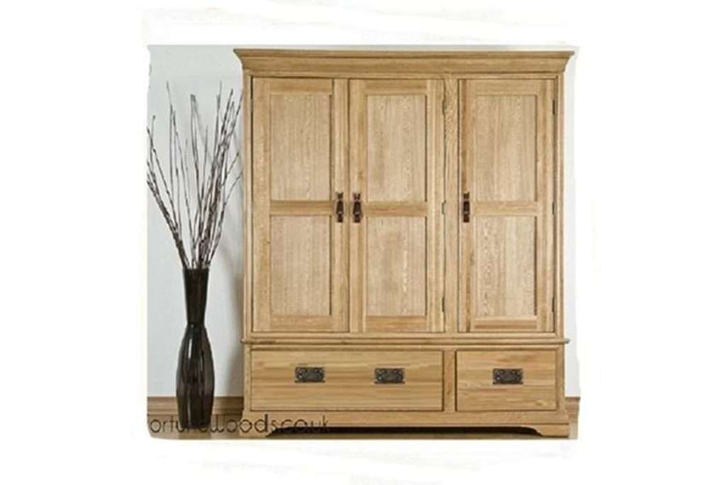 Tủ áo sồi Mỹ giá rẻ 1m4x 1m95 x 60 - Hàng chính hãng