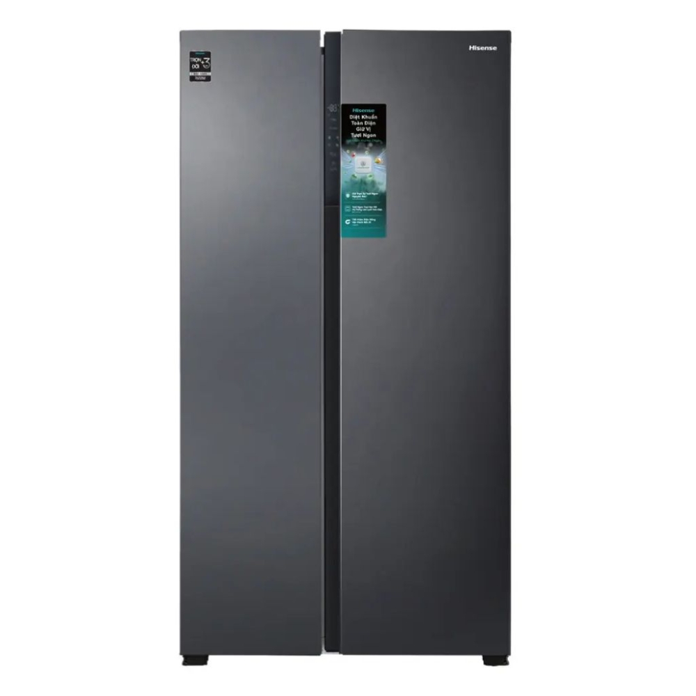 Tủ lạnh Hisense Inverter 550 lít Side By Side RS708N4EBND - Hàng chính hãng