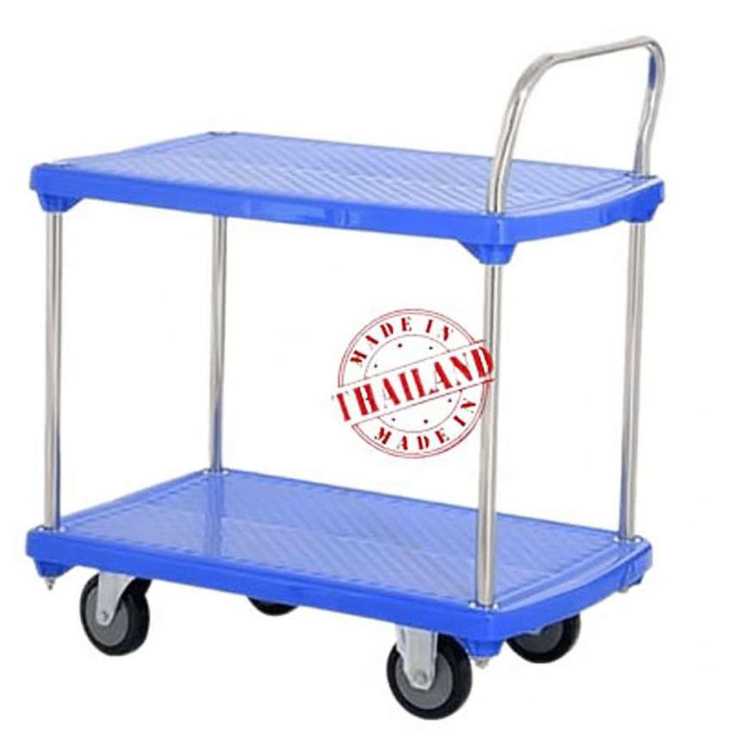 Xe đẩy hàng sàn nhựa 2 tầng Sumo NP-220S - Hàng chính hãng