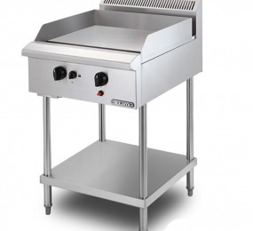 Bếp chiên bề mặt dùng gas có chân đứng Berjaya GG2BFS-17 - Hàng chính hãng