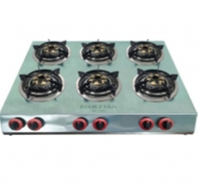Bếp gas 6 lò điếu inox Bluestar BS-06SV - Hàng chính hãng